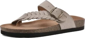 WHITE MOUNTAIN Women's Happier Footbed Sandal