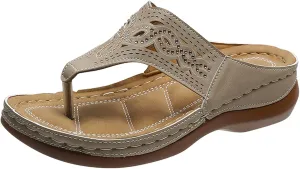 Womens Orthopedic Sandals with Arch Support Summer Open Toe Dressy Shoes Wedge Platforms Casual Office Shoes