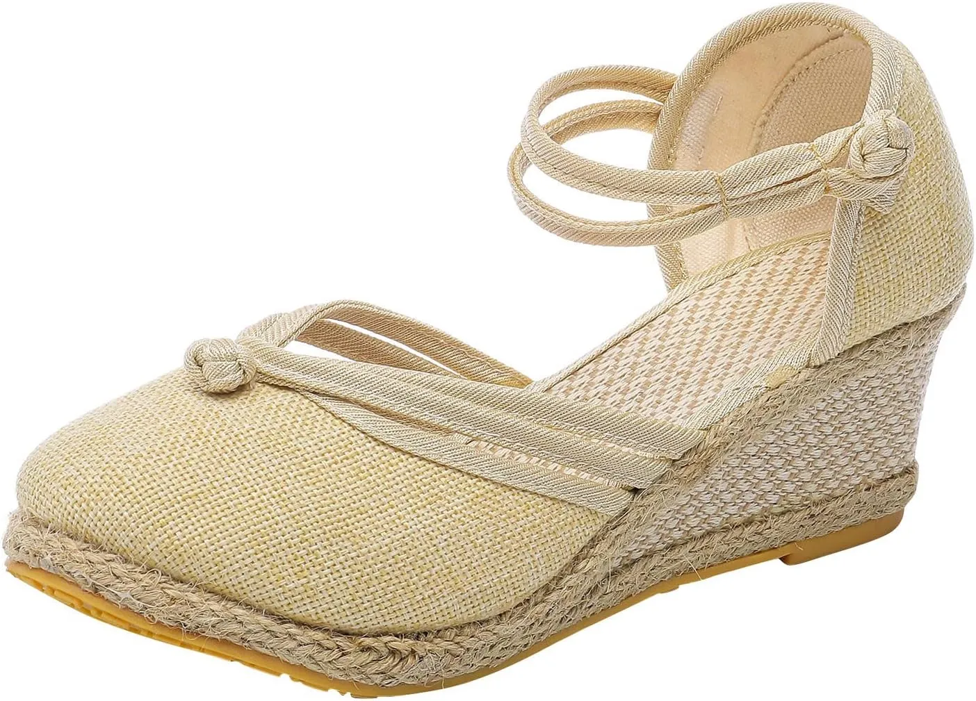 Womens Shoes Dressy Casual Fall Winter Wedge Shoes For Women 1 1/2 Inch Heel Closed Toe Wide Width Low Heel Sandal